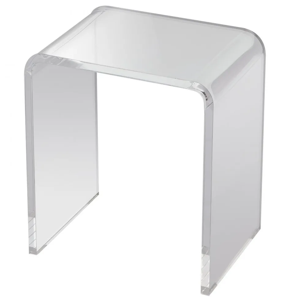 VEVOR Acrylic End Table, C-Shaped Lucite Side Table, Clear Acrylic Side Table for Drink, Food, Snack used in Living Room, Bedroom, and Study