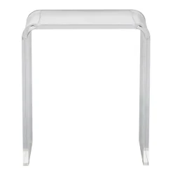 VEVOR Acrylic End Table, C-Shaped Lucite Side Table, Clear Acrylic Side Table for Drink, Food, Snack used in Living Room, Bedroom, and Study
