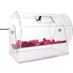VEVOR Acrylic Raffle Drum,Professional Raffle Ticket Spinning Cage with 2 Keys, Transparent Lottery Spinning Drawing, Holds 10000 Tickets or 300 Raffle Balls, Raffle Ticket Box for Lottery Games Bing