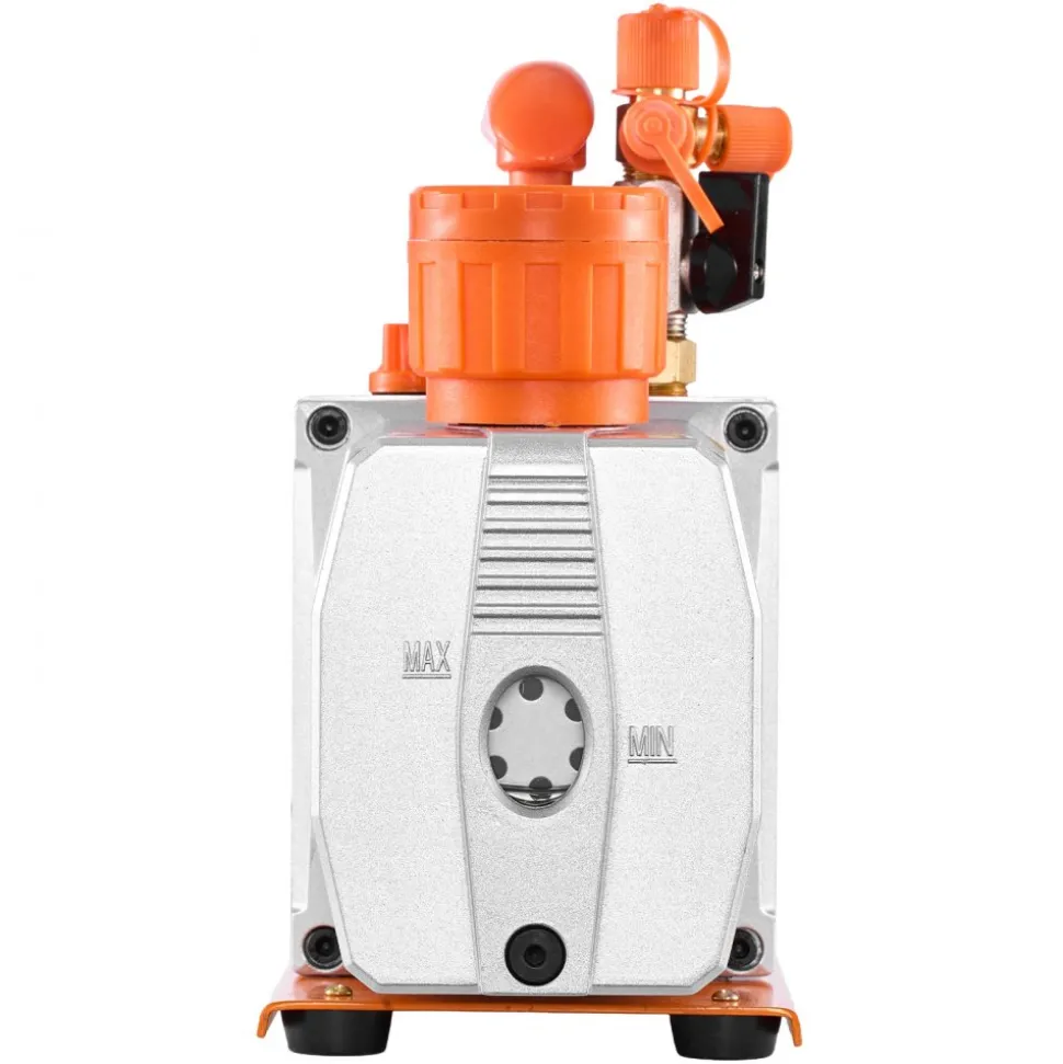 VEVOR AC Vacuum Pump and Gauge Set, 7 CFM 3/4 HP, Two Stage Rotary Vane HVAC Vacuum Pump, A/C Manifold Gauge Kit, for R134a R22 R410a, with Leak Detector Carry Bag Hose, for Auto HVAC Air Conditioning