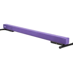 VEVOR Adjustable Balane Beam for Kids, 8FT Gymnastics Beam, High and Low Floor Beams of 5 Adjustable Heights for All Gymnastic Levels, Professional Gymnastic Equipment for Home and Gym Center, Purple