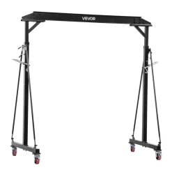 VEVOR Adjustable Gantry Crane, 2200 lbs Capacity, Portable Shop Lift Hoist with 95.7