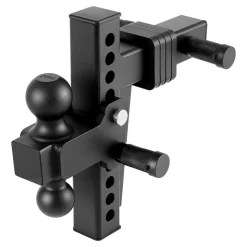 VEVOR Adjustable Trailer Hitch, Fit 2 Inch Receiver, Trailer Hitch Mount with 2 Inch & 2-5/16 Inch Balls, 18500 lbs GTW, 8 Inch Drop, Towing Ball Mounts for RVs, Off-Road Vehicles and Trucks, Black