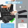 VEVOR Adjustable Weighted Vest, 35lb Weight Vest with Iron Weights, Shoulder Pad, and Reflective Stripe, Body Weight Vest Exercise Set for Men Women, Workout Equipment for Strength Training Running