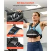 VEVOR Adjustable Weighted Vest, 4-10 lbs Comfortable X-Shape Body Weight Vest Set with 6 Weight Packs and Reflective Stripe, for Men Women, Workout Equipment for Strength Training Running Jogging