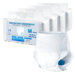 VEVOR Adult Incontinence Underwear, High Absorbent Protective Underwear for Men & Women, Disposable Adult Pull-ups Diapers with Leakproof Leg Cuff & Wetness Indicator - M Size, 64 Count (4 Pack of 16)