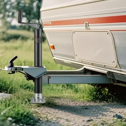 VEVOR A-Frame Trailer Jack, 2000 lbs Dynamic Load Capacity, Trailer Jack Stand with Handle & Rectangular Footpad, 15-inch Vertical Travel, Suitable for RV, Horse, Utility Trailers, Yacht Trailers