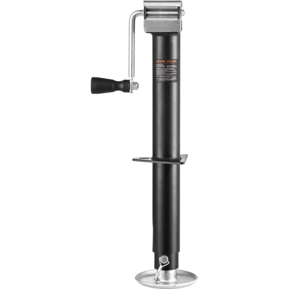 VEVOR A-Frame Trailer Jack, 5000 lbs Dynamic Load Capacity, Trailer Jack Stand with Handle & Rectangular Footpad, 15-inch Vertical Travel, Suitable for RV, Horse, Utility Trailers, Yacht Trailers