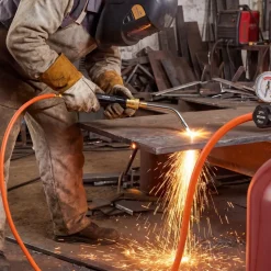 VEVOR Air Acetylene Torch Hose, 1/8-Inch x 12FT Acetylene Welding Hose with 9/16