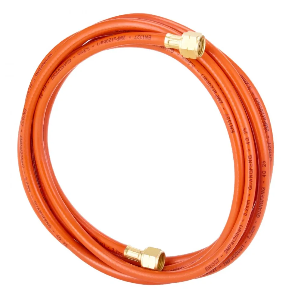 VEVOR Air Acetylene Torch Hose, 1/8-Inch x 12FT Acetylene Welding Hose with 9/16" LH B-Type Fittings, AH-12 R Grade Welding Torch Hoses Compatible with AR-B/AR-MC Regulators