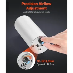 VEVOR Air Assist, Adjustable 30 L/min Airflow, Air Assist Pump Kit for Laser Cutter and Engraver, Clear Smoke and Dust, Reduce Surface Temperature, Shield Laser Lens, for Laser Engraver ≥ 20W