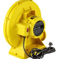 VEVOR Air Blower, 450W 0.6HP Inflatable Blower, Portable and Powerful Bounce House Blower, 1750Pa Commercial Air Blower Pump Fan, Used for Inflatable Bouncy Castle and Jump  Tested to UL Standards