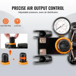 VEVOR Airbrush Kit, Dual Fan Air Compressor Professional Airbrushing System Kit with 3 Airbrushes, Holder, Color Mixing Wheel, Cleaning Brush Set, Air Brush Set for Art Nail Cookie Tattoo Makeup Cake
