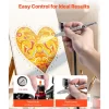VEVOR Airbrush Kit, 1/6 HP, Air Brush Kit with Air Compressor, 3 Dual-Action Professional Airbrushes with 3 Tips, Hose, Acrylic Paint, Brush, Low Noise, for Cake Decorating, Model Painting, Nail Art