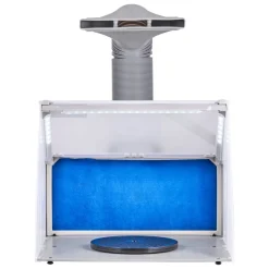 VEVOR Airbrush Spray Booth, Portable Hobby Airbrush Paint Spray Booth Kit with LED Lights, Exhaust Fan and Exhaust Extension Hose, Airbrush Paint Booth for Painting Models, Arts, Crafts, Cakes