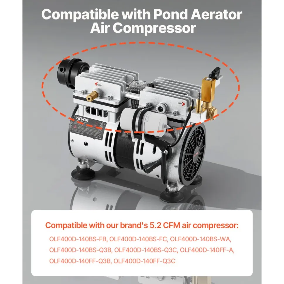 VEVOR Air Compressor Cylinder Sleeve & Compression Ring Kit, Stainless Steel Air Compressor Replacement Parts, Head Gaskets, Cylinder O-Rings, Sleeves, Piston Rings, Fits VEVOR 5.2 CFM Compressors