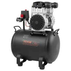VEVOR Air Compressor, 8 Gallon Steel Tank, 1HP 2.2 CFM@90 PSI Oil Free Air Compressor & Max. 120PSI Pressure, 80dB Ultra Quiet Portable Compressor, for Auto Repair, Tire Inflation, Spray Painting