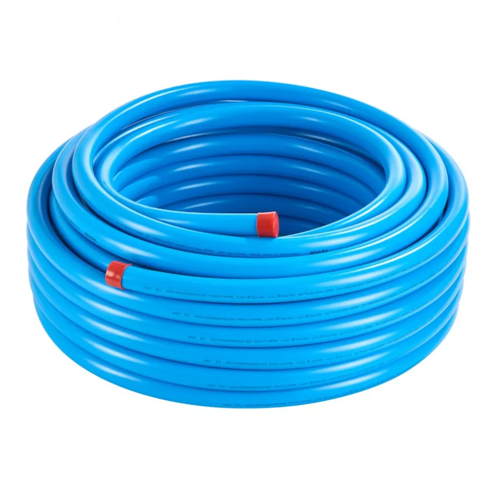 VEVOR Air Compressor Line Kit, 100FT x 3/4", HDPE-Aluminum Compressed Air Piping System, Leak-Proof, Pressure-Resistant & Easy-to-Install, Compressed Air Line Tubing Kit for Garages Workshops, Blue