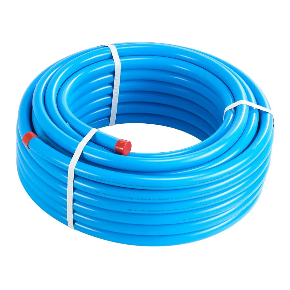 VEVOR Air Compressor Line Kit, 100FT x 3/4", HDPE-Aluminum Compressed Air Piping System, Leak-Proof, Pressure-Resistant & Easy-to-Install, Compressed Air Line Tubing Kit for Garages Workshops, Blue