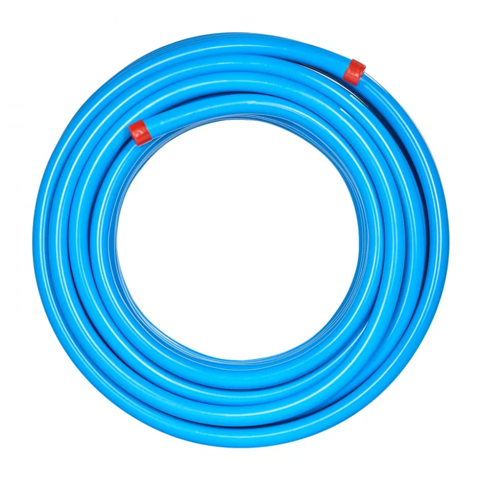 VEVOR Air Compressor Line Kit, 100FT x 3/4", HDPE-Aluminum Compressed Air Piping System, Leak-Proof, Pressure-Resistant & Easy-to-Install, Compressed Air Line Tubing Kit for Garages Workshops, Blue