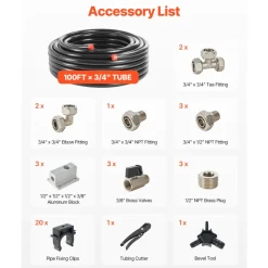VEVOR Air Compressor Line Kit, 100FT x 3/4