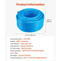 VEVOR Air Compressor Line Kit, 300FT x 3/4