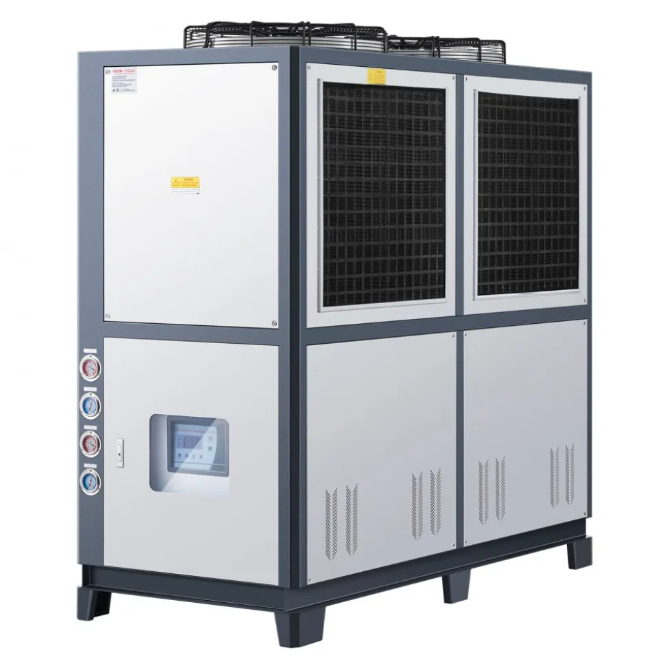 VEVOR Air-Cooled Water Chiller, 25 HP, Industrial Water Chiller with 60,480 Kcal/h Cooling Capacity, Dual Compressor, 53 Gal Large Tank, LED Display, Cooler for Cooling Water, Not Air Conditioner