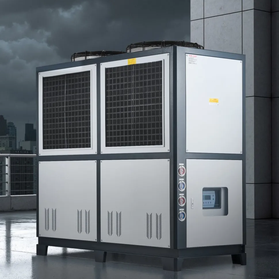VEVOR Air-Cooled Water Chiller, 25 HP, Industrial Water Chiller with 60,480 Kcal/h Cooling Capacity, Dual Compressor, 53 Gal Large Tank, LED Display, Cooler for Cooling Water, Not Air Conditioner