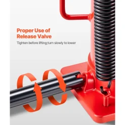 VEVOR Air Hydraulic Bottle Jack, 20 Ton (44092 lbs) Capacity, 10.2-19.5 Inch Lifting Range, Pneumatic/Manual Heavy Duty Welded Bottle Jack with Pump for Car, SUV, Pickup, Truck, RV, Auto Repair, Red