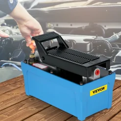 VEVOR Air Hydraulic Pump 10000 PSI Air Over Hydraulic Pump 1/2 Gal Reservoir Air Treadle Foot Actuated Hydraulic Pump 3/8