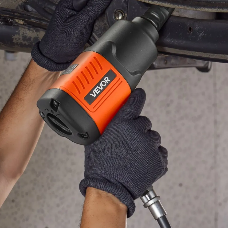 VEVOR Air Impact Wrench, 1/2" Drive Pneumatic Impact Wrench Up to 1100 ft-lbs Reverse Torque, 7500RPM 4-Speed Adjustable & Lightweight Pneumatic Gun for Auto Repairs and Maintenance