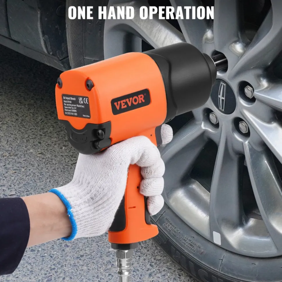 VEVOR Air Impact Wrench, 3/4-Inch Drive Air Impact Gun, Up to 1870ft-lbs Nut-busting Torque, Composite Pneumatic Impact Wrench for Auto Repairs and Maintenance Heavy Duty