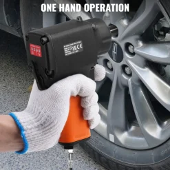 VEVOR Air Impact Wrench, 3/8-Inch Drive Air Impact Gun, Up to 690ft-lbs Nut-busting Torque, Lightweight Pneumatic Impact Wrench for Auto Repairs and Maintenance