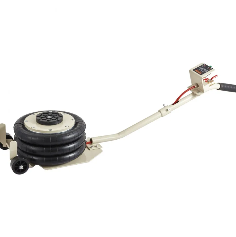 VEVOR Air Jack, 3T / 6600 lbs Triple Bag Air Jack, Airbag Jack with Six Steel Pipes, Lift up to 17.7 inch/450 mm, 3-5 s Fast Lifting Pneumatic Jack, with Long Handles for Car, Garage, Repair