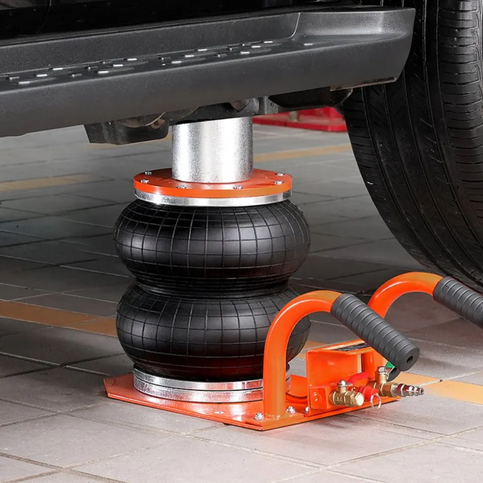 VEVOR Air Jack, 3 Ton/6600 lbs, 3-8S Pneumatic Lifting Jack with Heightened Column & 6 Steel Tubes, Compact, Easy-to-Lift & Space-Saving Jack with Thick Rubber Pad, Fits for Sedan, SUV, Pickup Truck