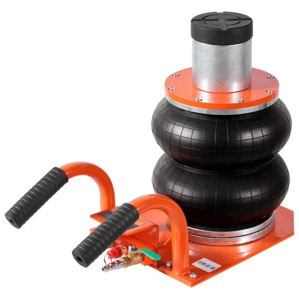 VEVOR Air Jack, 3 Ton/6600 lbs, 3-8S Pneumatic Lifting Jack with Heightened Column & 6 Steel Tubes, Compact, Easy-to-Lift & Space-Saving Jack with Thick Rubber Pad, Fits for Sedan, SUV, Pickup Truck