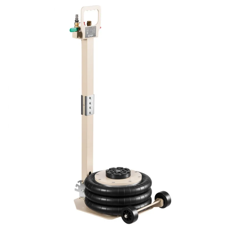 VEVOR Air Jack, 3 Ton/6613 lbs Triple Bag Air Jack, Airbag with Six Steel Pipes, Lift Up to 17.7 inch/450 mm, 1-6 s Fast Lifting Pneumatic with Adjustable Long Handle for Car, SUV, Pickup Truck Repair