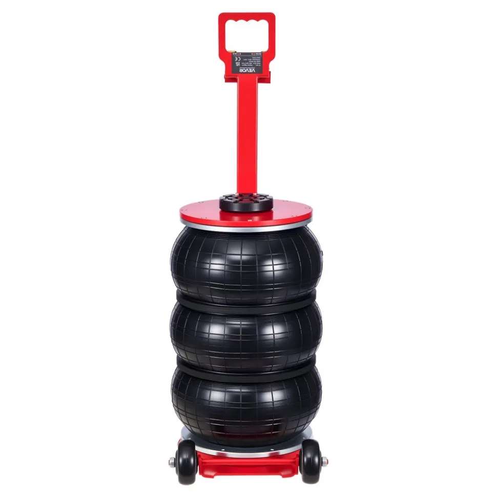 VEVOR Air Jack, 5 Ton/11023 lbs Triple Bag Air Jack, Airbag with Six Steel Pipes, Lift Up to 18.3 inch/464 mm, 4-10 s Fast Lifting Pneumatic with Adjustable Long Handle for Cars, SUVs, Pickup Trucks