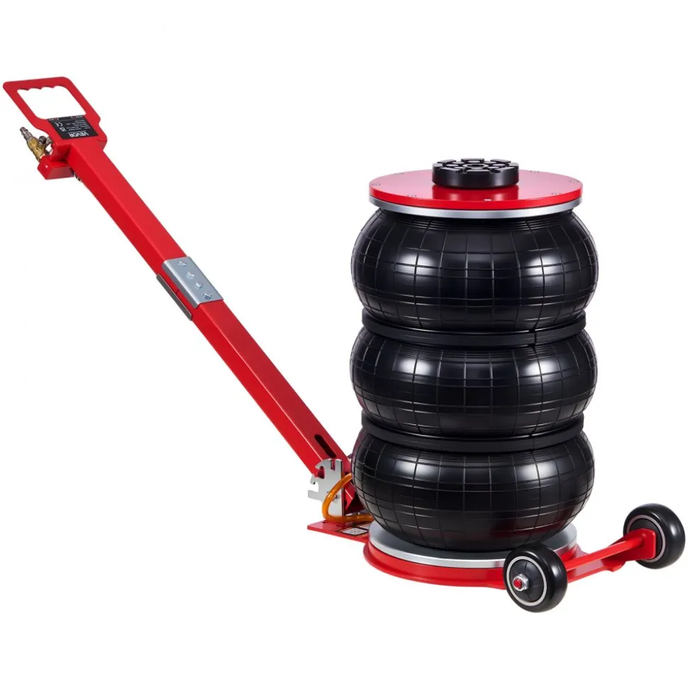 VEVOR Air Jack, 5 Ton/11023 lbs Triple Bag Air Jack, Airbag with Six Steel Pipes, Lift Up to 18.3 inch/464 mm, 4-10 s Fast Lifting Pneumatic with Adjustable Long Handle for Cars, SUVs, Pickup Trucks