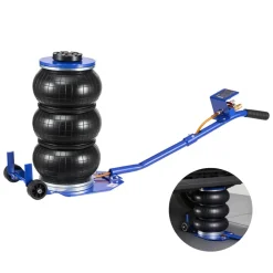 VEVOR Air Jack, 3 Ton/6613 lbs Triple Bag Air Jack, Airbag with Six Steel Pipes, Lift Up to 17.7 inch/450 mm, 1-6 s Fast Lifting Pneumatic with Long Handle & Rubber Pad for Cars, SUVs, Pickup Trucks