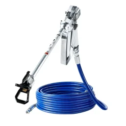 VEVOR Airless Paint Spray Gun and Hose Kit, 3600PSI High Pressure Paint Sprayer Hose Set with 5 Tips, 211, 315, 417, 517, 623, Swivel Joint Airless Spray Gun Kit with Filters, Hose and Extension Rods