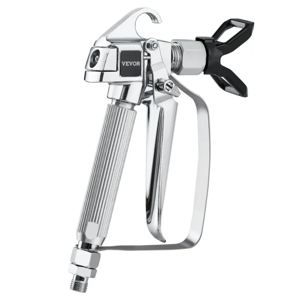 VEVOR Airless Paint Spray Gun, 3600PSI High Pressure Airless Paint Sprayer Gun with 5 Tips, 211, 315, 417, 517, 623, Swivel Joint Airless Spray Gun Kit with Filters, Cleaning Needle and Brush
