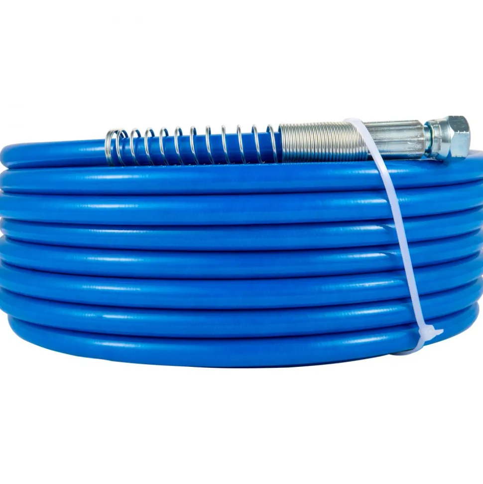 VEVOR Airless Paint Spray Hose Kit, 50ft 3600 psi High Pressure Fiber Tube with 8 inch Extension Rod Pole, Including 517 Tip and Tip Guard, 1/4" Swivel Joint for Homes Buildings Decks or Fences
