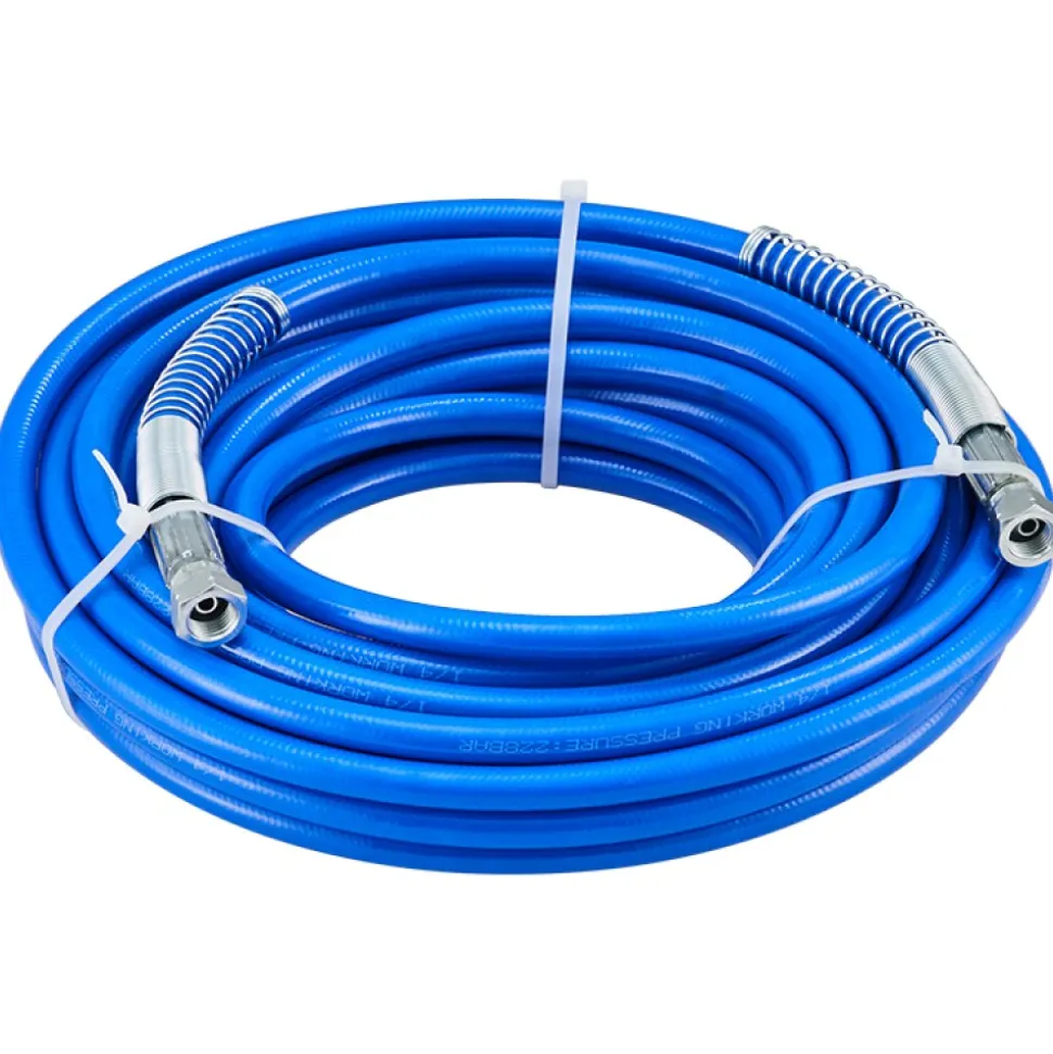 VEVOR Airless Paint Spray Hose Kit, 50ft 3600 psi High Pressure Fiber Tube with 8 inch Extension Rod Pole, Including 517 Tip and Tip Guard, 1/4" Swivel Joint for Homes Buildings Decks or Fences