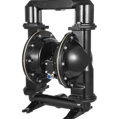 VEVOR Air-Operated Double Diaphragm Pump, 2 inch Inlet & Outlet, Aluminum Alloy Body, 75 GPM & Max 120PSI, Nitrile Diaphragm Transfer Pump for Petroleum, Diesel, Oil and Low Viscosity Fluids