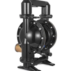 VEVOR Air-Operated Double Diaphragm Pump, 2 inch Inlet & Outlet, Aluminum Alloy Body, 75 GPM & Max 120PSI, Nitrile Diaphragm Transfer Pump for Petroleum, Diesel, Oil and Low Viscosity Fluids