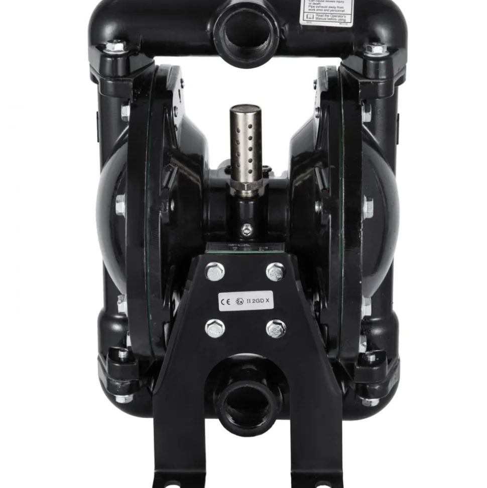 VEVOR Air-Operated Double Diaphragm Pump 1 inch Inlet Outlet Aluminum 24 GPM Max 120PSI for Industrial Use
