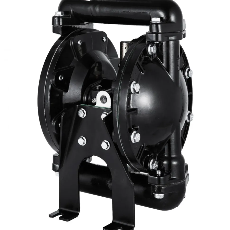 VEVOR Air-Operated Double Diaphragm Pump 1 inch Inlet Outlet Aluminum 24 GPM Max 120PSI for Industrial Use