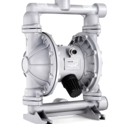 VEVOR Air Operated Double Diaphragm Pump, 44GPM, Max 115PSI Air Waste Oil Pneumatic Transfer Pump with 2 Extra Diaphragms, 1-1/2 inch Inlet & Outlet Aluminum Alloy Diaphragm Pump for Diesel Grease Oil