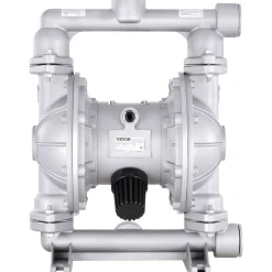 VEVOR Air Operated Double Diaphragm Pump, 44GPM, Max 115PSI Air Waste Oil Pneumatic Transfer Pump with 2 Extra Diaphragms, 1-1/2 inch Inlet & Outlet Aluminum Alloy Diaphragm Pump for Diesel Grease Oil